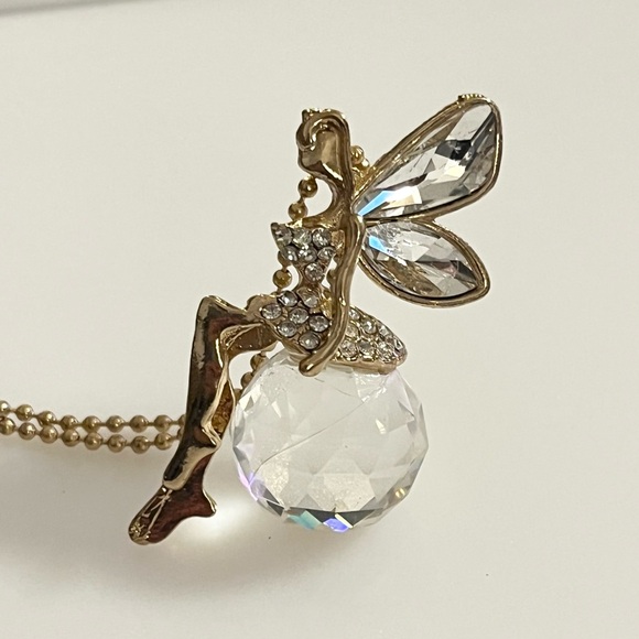 Beautiful Fairy Angle Wing Dancer Suncatcher Charm Pendant Necklace - Picture 5 of 16